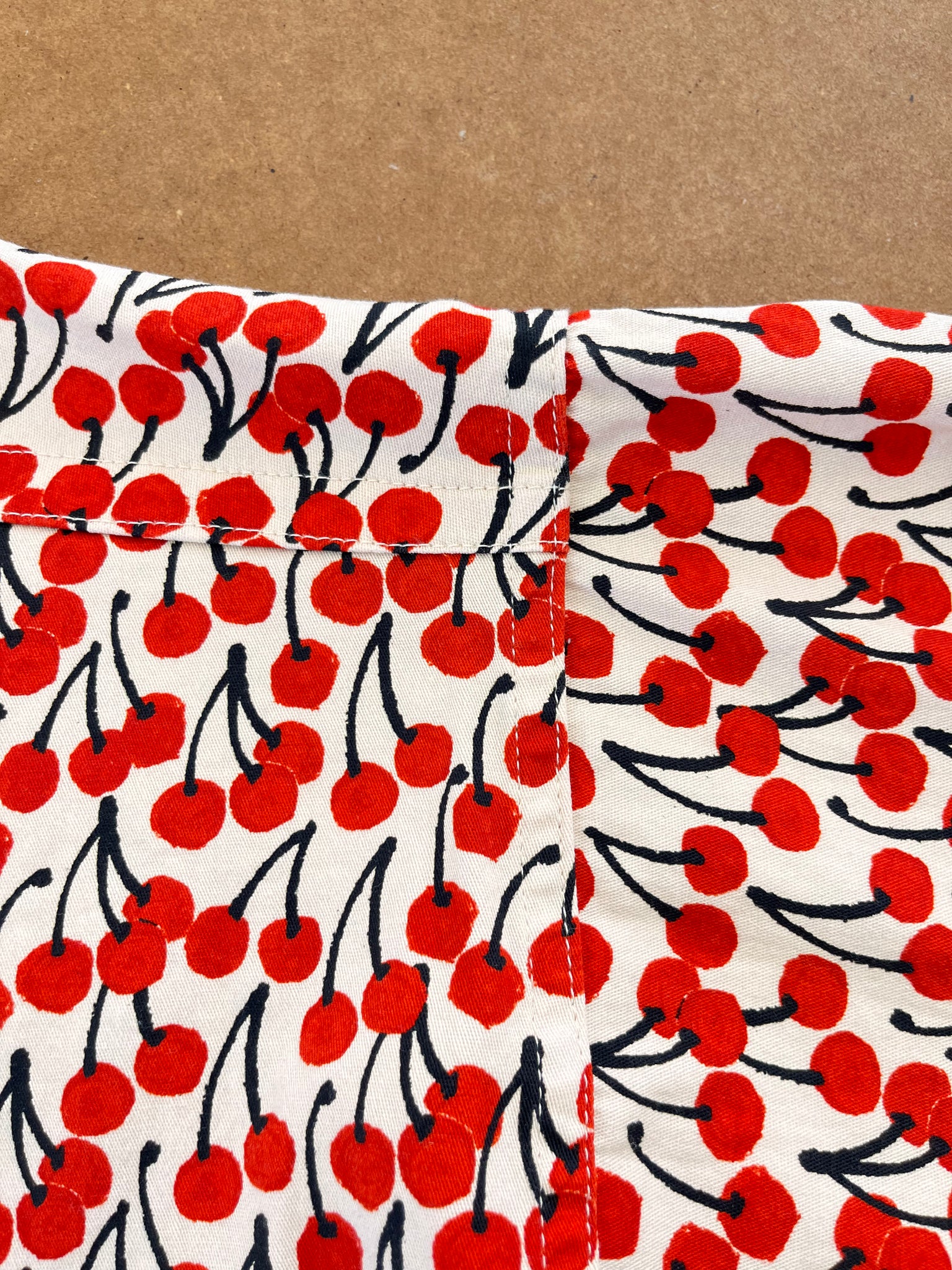 The Overshirt in Cherries Denim - R&D Samples