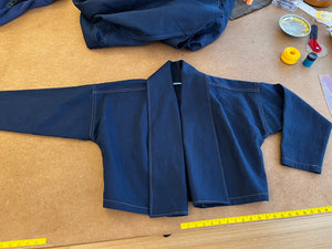 The Overshirt in Navy Hemp/Cotton Canvas