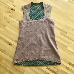 Reversible Sleeveless Warrior Shirt in Hemp/Organic Cotton